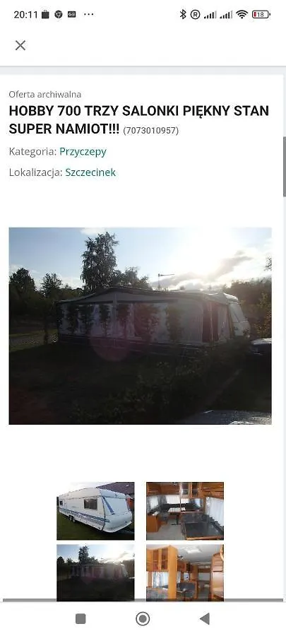 Camping Hobby 710 Hotel Gdansk Campsite